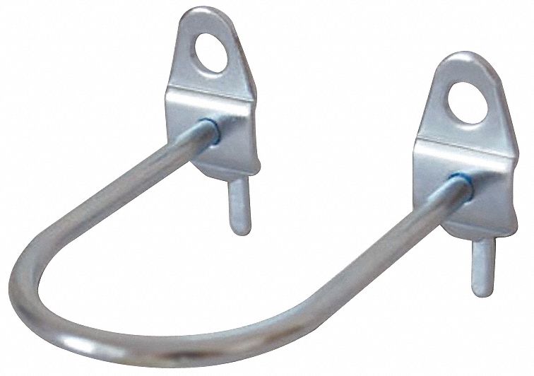 GRAINGER APPROVED Steel UShaped Pegboard Hook, Screw In Mounting Type