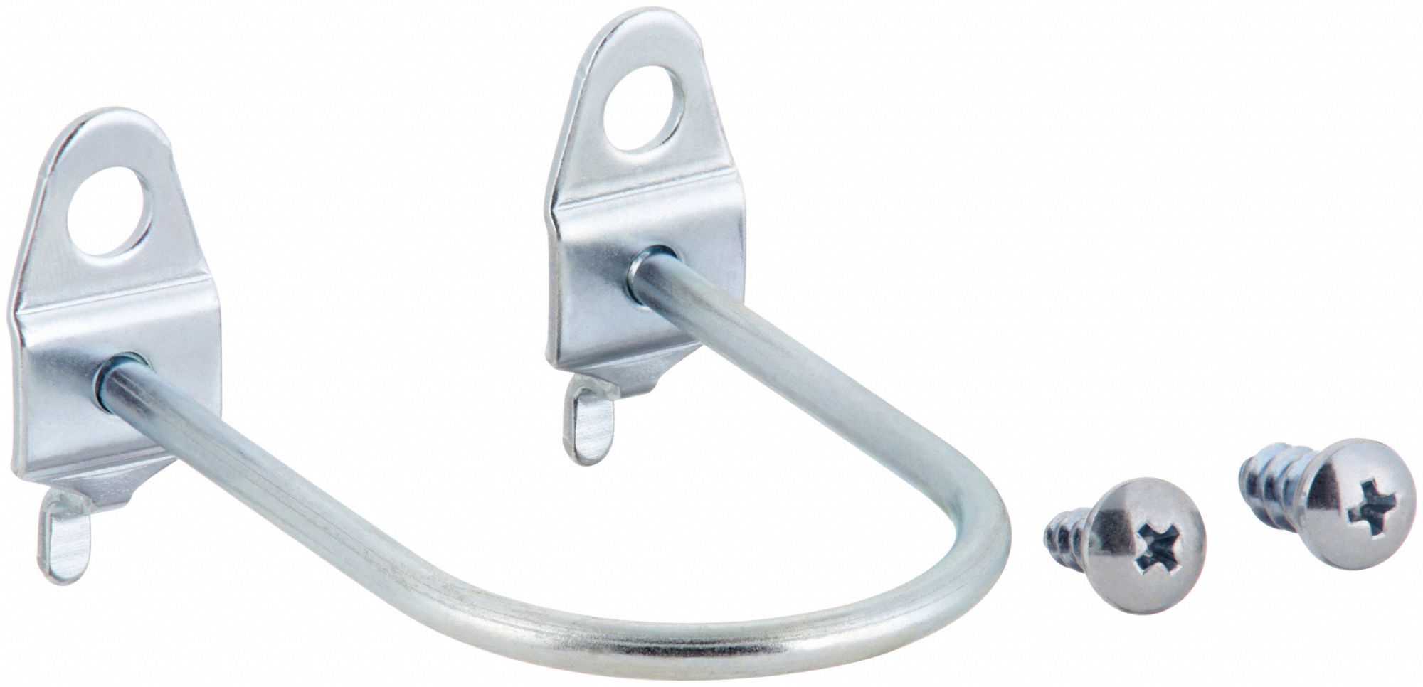 U-SHAPED PEGBOARD HOOK, 9/32 IN PEG HOLE, FOR 1 IN PEGBOARD HOLE SPACING, 5 PK