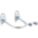U-SHAPED PEGBOARD HOOK, 9/32 IN PEG HOLE, FOR 1 IN PEGBOARD HOLE SPACING, 5 PK