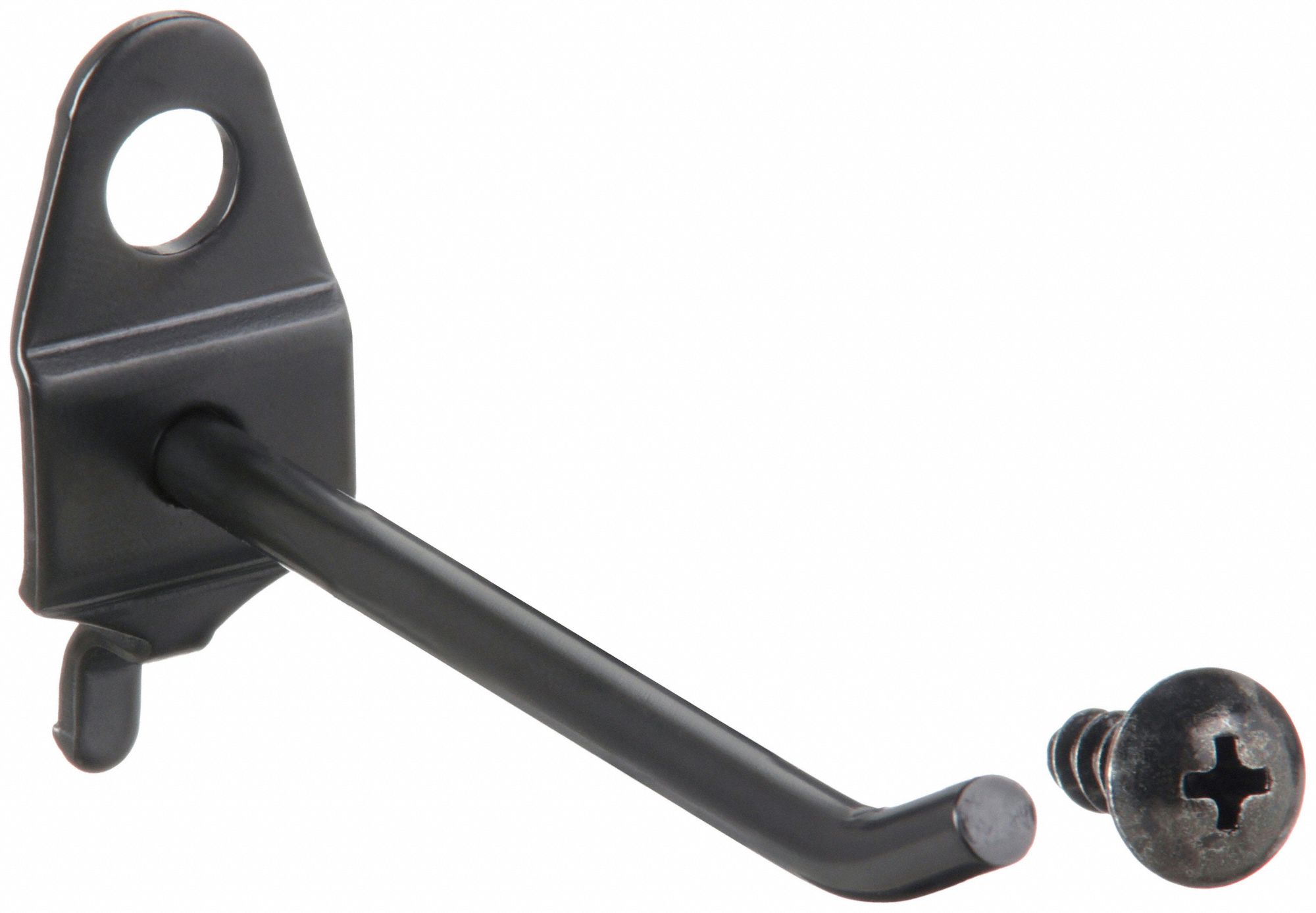 SINGLE ROD PEGBOARD HOOK, ¼ IN PEG HOLE, FOR 1 IN PEGBOARD HOLE SPACING, 10 PK