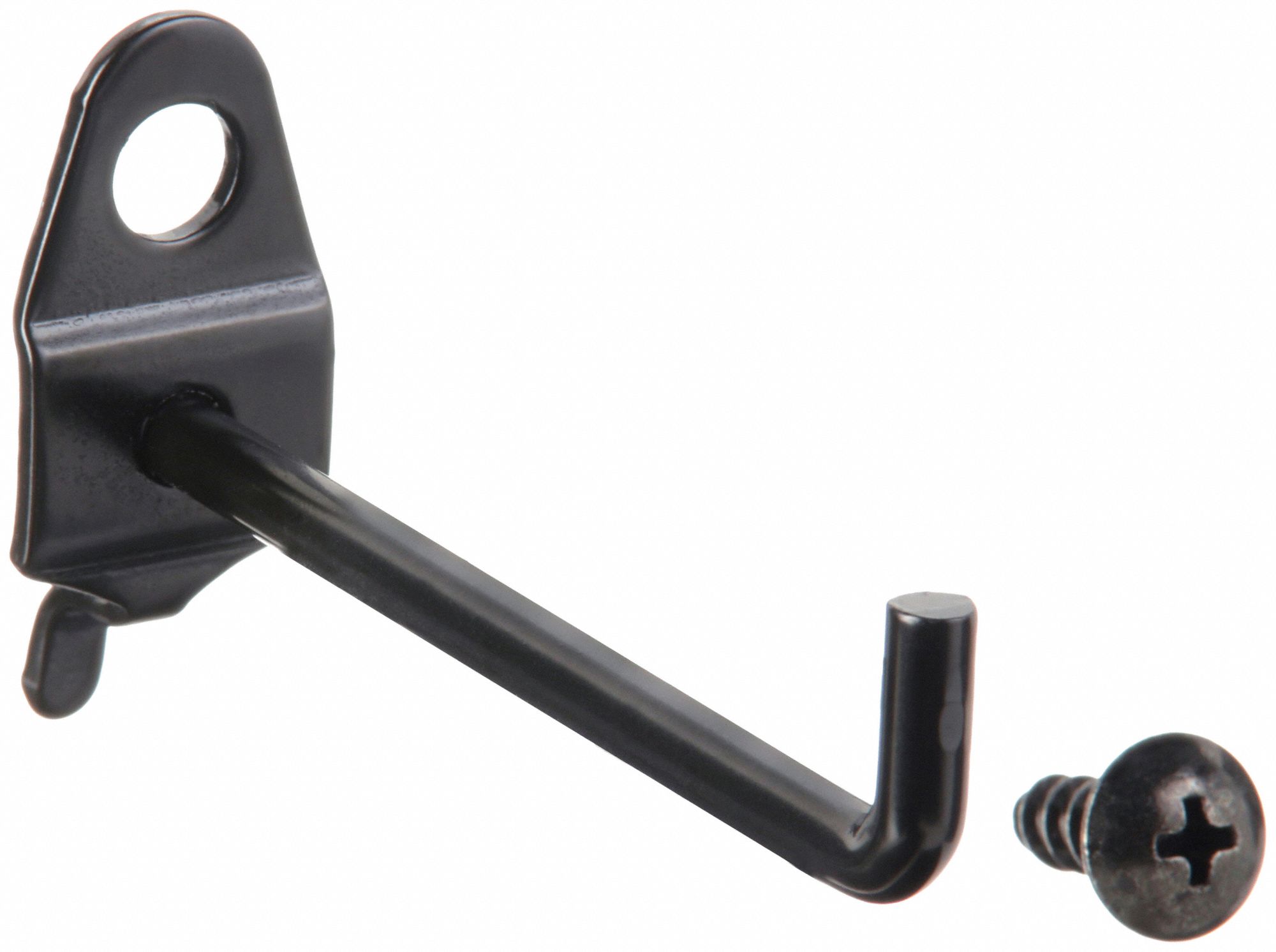 SINGLE ROD PEGBOARD HOOK, ¼ IN PEG HOLE, FOR 1 IN PEGBOARD HOLE SPACING, 10 PK