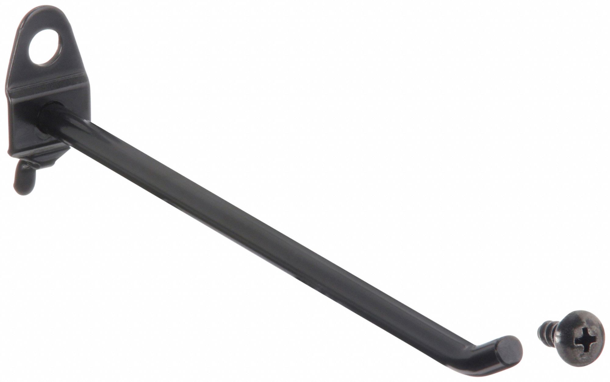 SINGLE ROD PEGBOARD HOOK, ¼ IN PEG HOLE, FOR 1 IN PEGBOARD HOLE SPACING, 10 PK