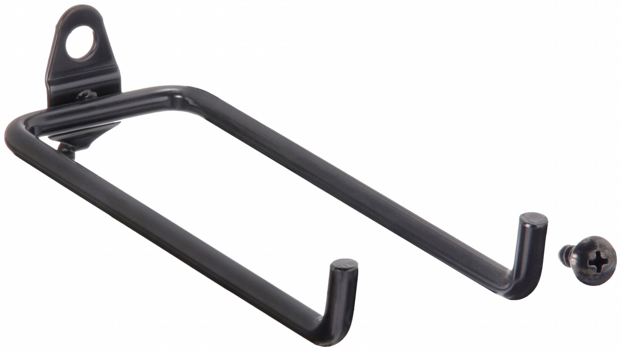 DOUBLE ROD PEGBOARD HOOK, ¼ IN PEG HOLE, FOR 1 IN PEGBOARD HOLE SPACING, 10 PK