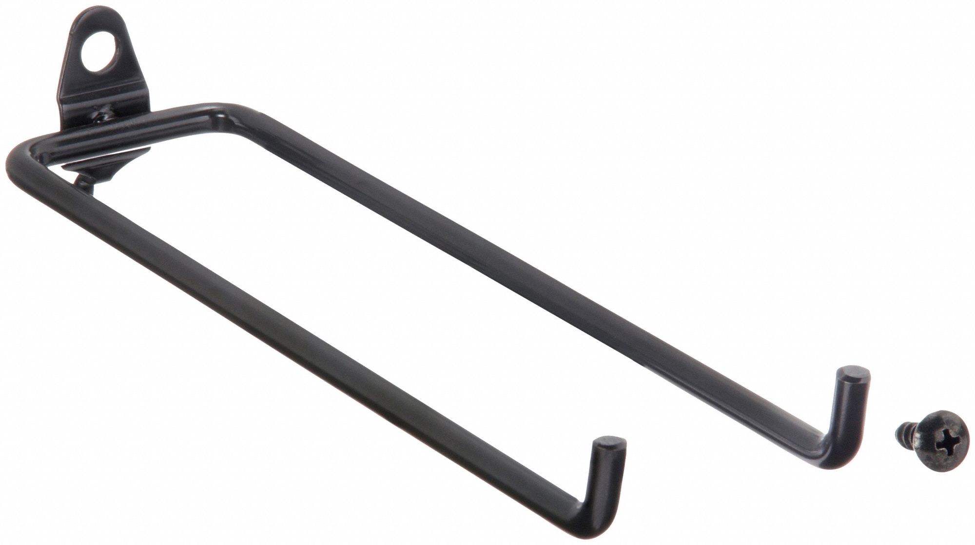 DOUBLE ROD PEGBOARD HOOK, ¼ IN PEG HOLE, FOR 1 IN PEGBOARD HOLE SPACING, 5 PK