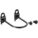 U-SHAPED PEGBOARD HOOK, ¼ IN PEG HOLE, FOR 1 IN PEGBOARD HOLE SPACING, BLACK, 5 PK