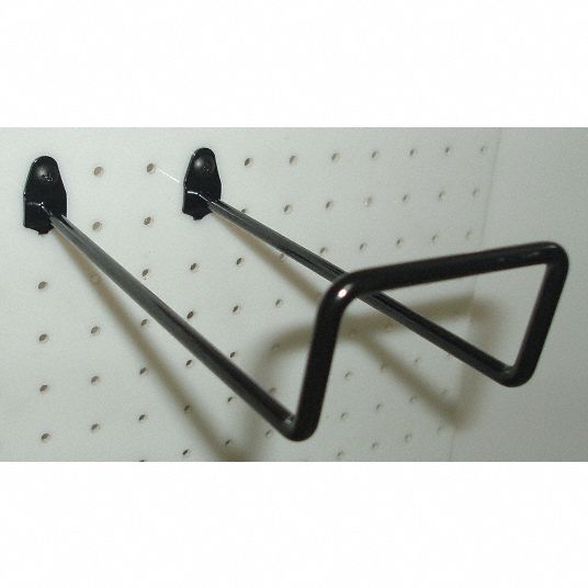 GRAINGER APPROVED Double Closed Pegboard Hook 1/4 in Peg Hole, For 1