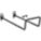 DOUBLE CLOSED PEGBOARD HOOK, ¼ IN PEG HOLE, FOR 1 IN PEGBOARD HOLE SPACING, 5 PK