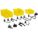 PEGBOARD HOOK ASSORTMENT KIT, ¼ IN PEG HOLE, FOR 1 IN PEGBOARD HOLE SPACING, BLACK
