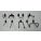 PEGBOARD HOOK ASSORTMENT KIT, ¼ IN PEG HOLE, FOR 1 IN PEGBOARD HOLE SPACING, BLACK