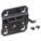 DOUBLE ROD PEGBOARD HOOK, 1½ IN X 2¼ IN, SCREW-IN, SURFACE, BLACK, 5 PK