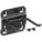 DOUBLE ROD PEGBOARD HOOK, 2½ IN X 2¼ IN, SCREW-IN, SURFACE, BLACK, 5 PK
