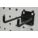 DOUBLE ROD PEGBOARD HOOK, 4½ IN X 2¼ IN, SCREW-IN, SURFACE, BLACK, 5 PK