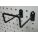 DOUBLE CLOSED PEGBOARD HOOK, 5½ IN X 4 IN, SCREW-IN, SURFACE, BLACK