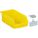 PEGBOARD BIN, 7½ IN X 4⅛ IN X 3 IN, SCREW-IN, SURFACE, YELLOW, 24 PK