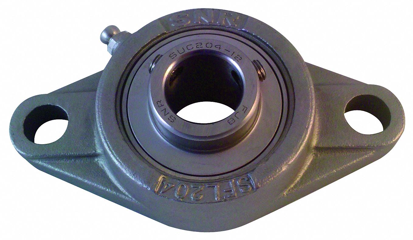 MOUNTED BRG,2-BOLT FLANGE,3/4 SS