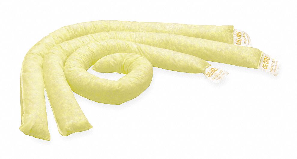 Absorb Sock, Chem/Hazmat, 4ft L, PK12