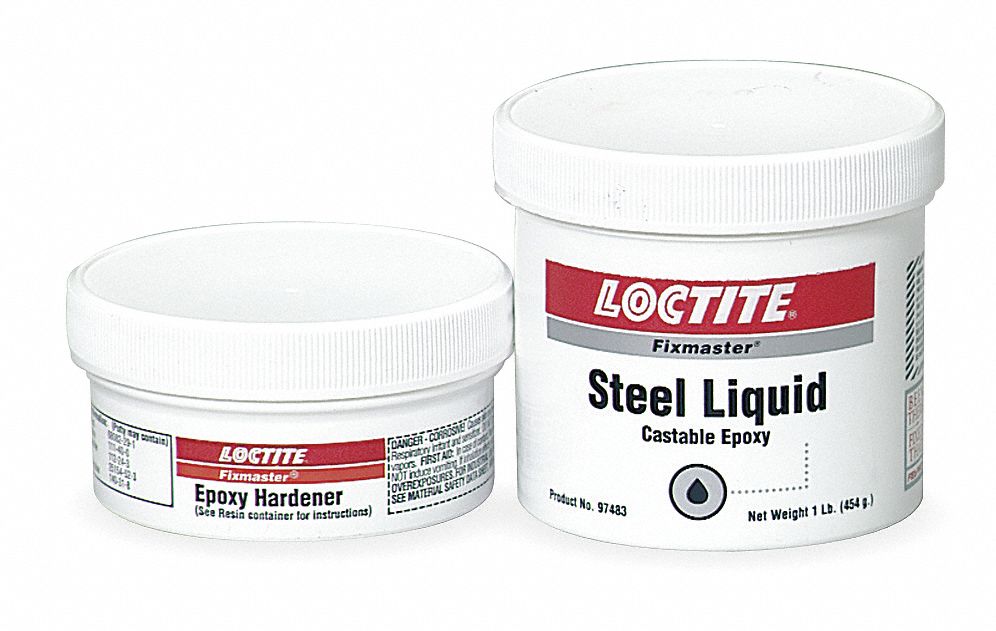LOCTITE 1 lb Steel Liquid with Temp. Range of Up to 225°F, Gray 5TT82