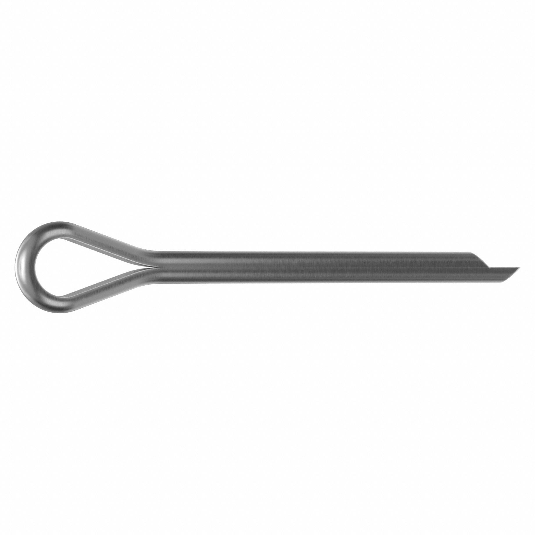Cotter Pin, 3/8 in dia, 4 in L, PK2: Extended Prong, Inch, 3/8 in Pin Dia, 4 in Shank Lg, 316, 2 PK