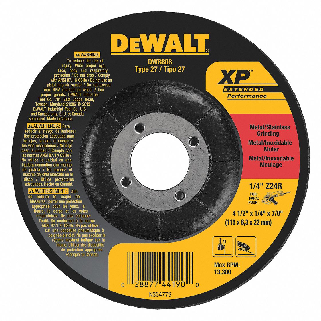 Norton Gemini Aluminum Depressed Center Abrasive Wheel Type 27 Aluminum