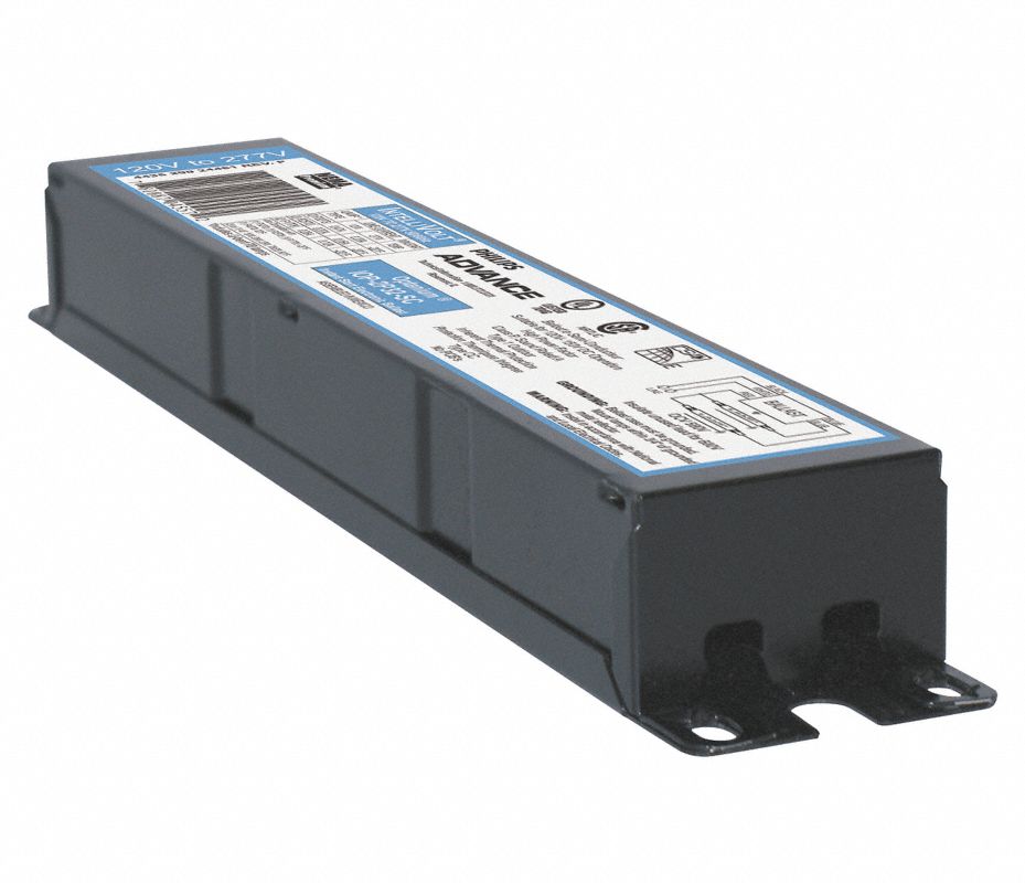 PHILLIPS Balastro Electrónico Fluorescente Compacto, T8, Voltaje del