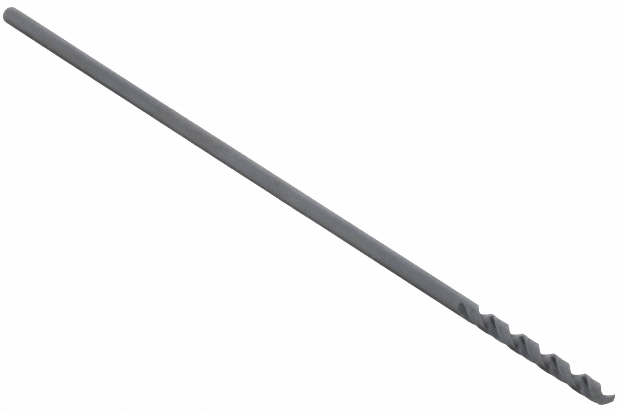Aircraft Extension Drill: 3/16", 6" Overall Lg, 135° Split Point, Black Oxide HSS