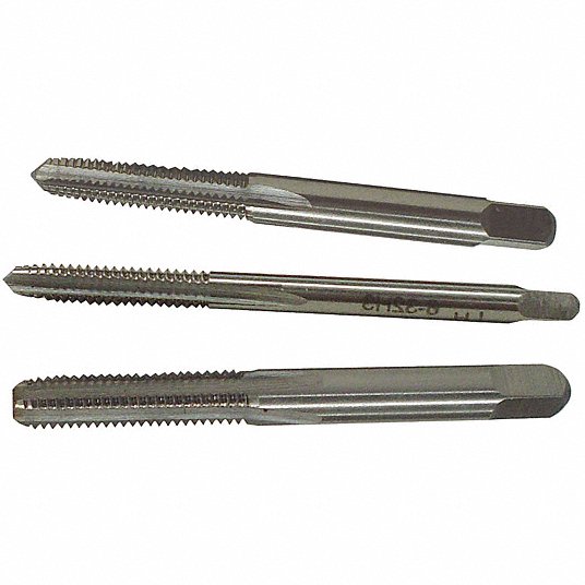 - National Coarse Thread High Speed Steel PACK OF 3 1/4-20 Plug Taps 