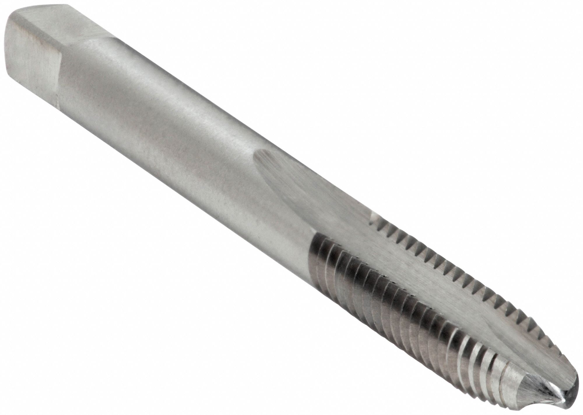 SPIRAL POINT TAP, ¼"-20 THREAD, 1 IN THREAD L, 2½ IN LENGTH, PLUG, 2 FLUTES