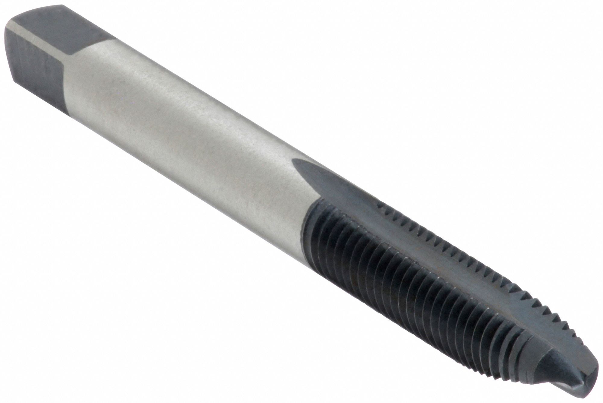 SPIRAL POINT TAP, ¼"-20 THREAD, 1 IN THREAD L, 2½ IN LENGTH, PLUG, 2 FLUTES