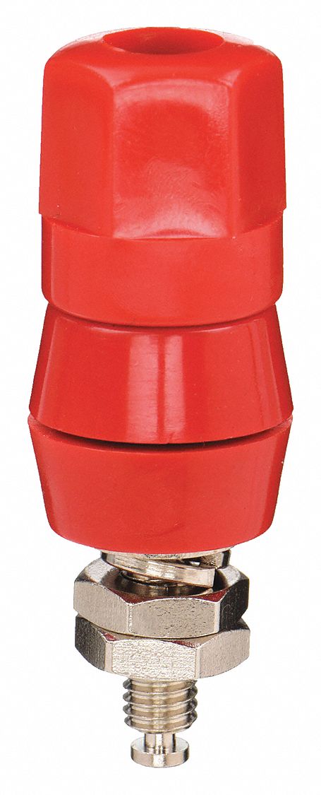 BINDING POST,33VAC/70VDC,RED