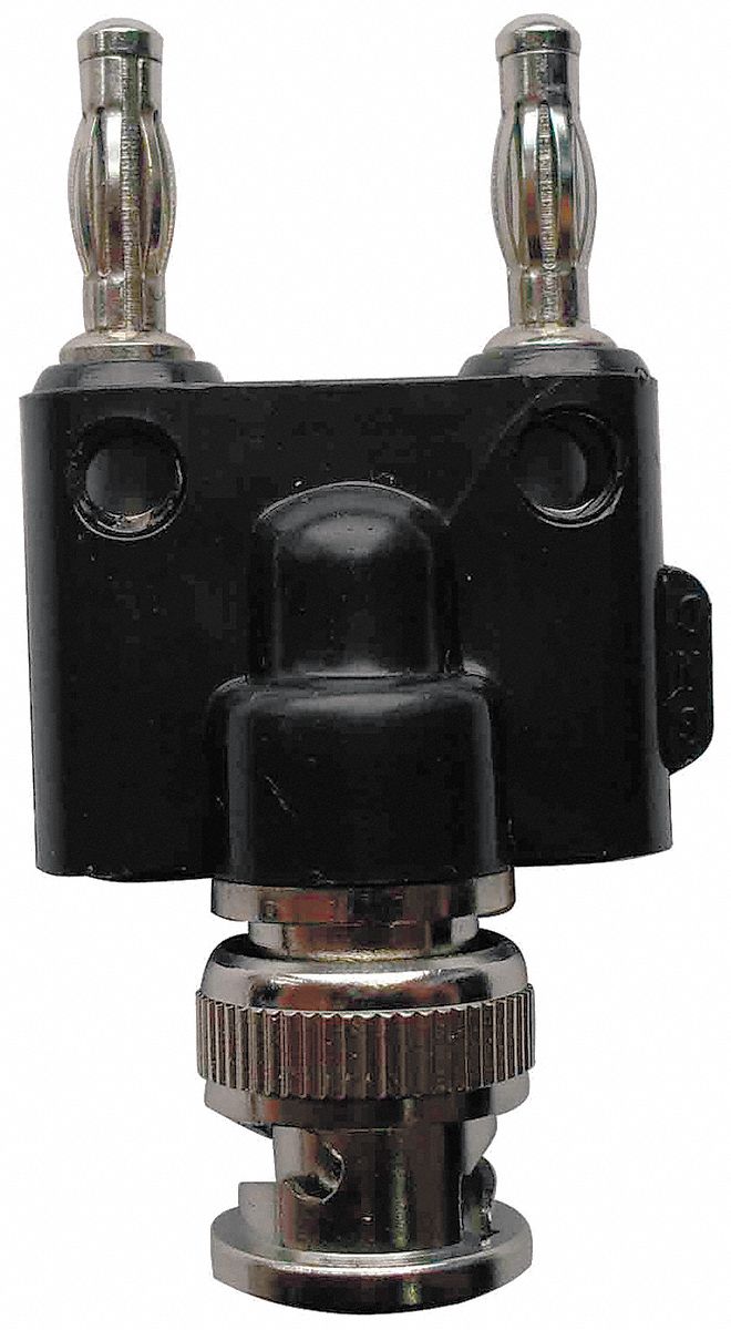 BNC Adapter: Double Banana Jack, Banana Jack Adapters, Straight Plug Adapter, Copper