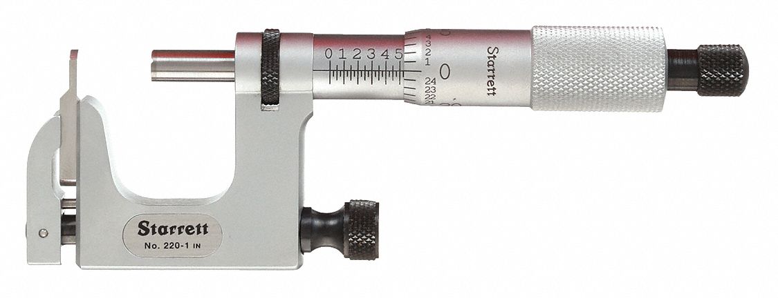 DIGITAL MULTI-ANVIL MICROMETER, MECHANICAL, 0 IN TO 1 IN RANGE