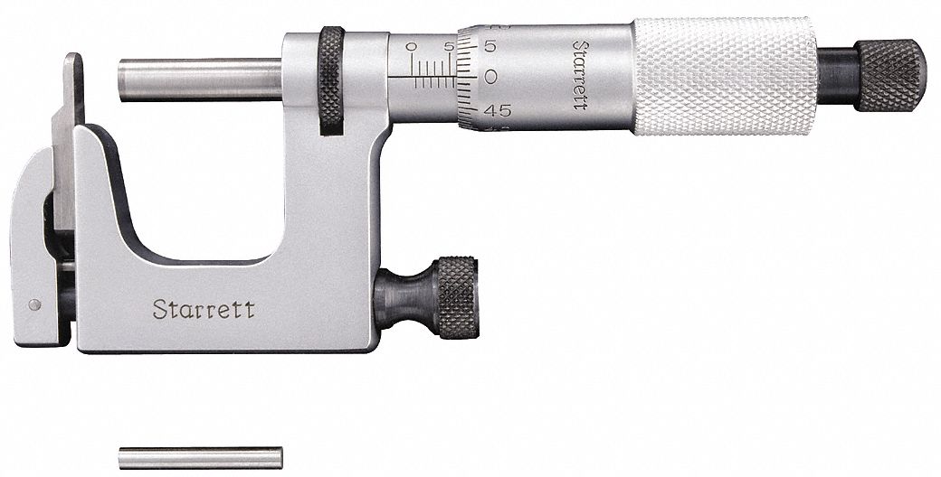 STARRETT, Mechanical, 0 to 25 mm Range, Digital MultiAnvil Micrometer