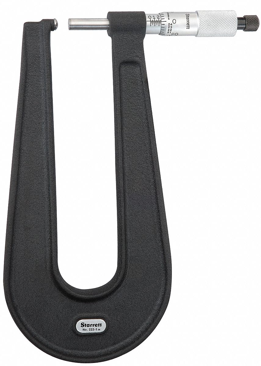 STARRETT, Mechanical, 0 in to 1 in Range, Digital Sheet Metal
