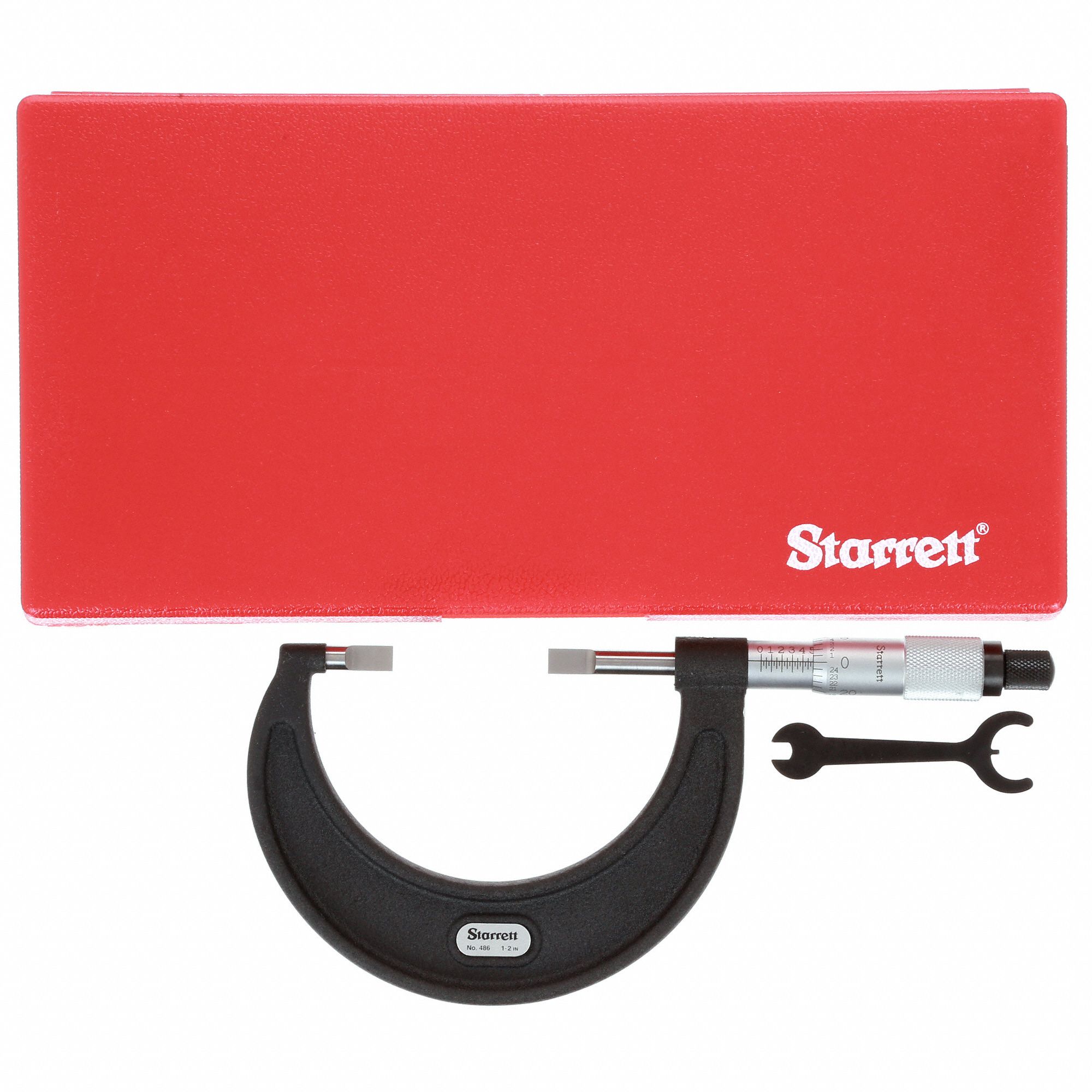 STARRETT Digital Blade Micrometer, Operation Type Mechanical, Range 1