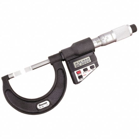 STARRETT, Digital, 0 in to 1 in/0 to 25.4 mm Range, Digital Blade