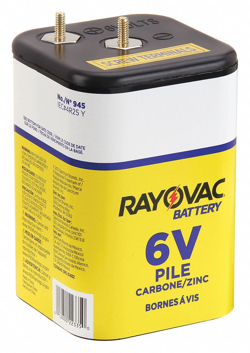 Rayovac Lantern Batteries, Heavy Duty, 6V, 4 CS