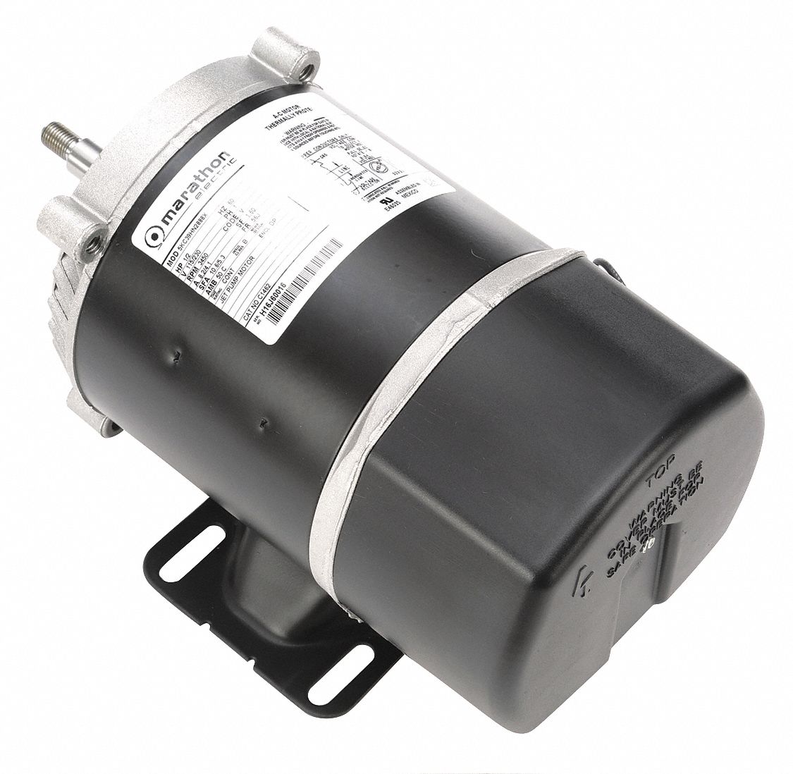 JET PUMP MOTOR, OPEN DRIPPROOF, FACE/BASE MOUNTING, 1/2 HP, 3,450 NAMEPLATE RPM, 1