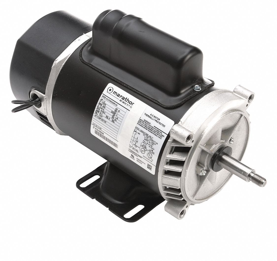 JET PUMP MOTOR, OPEN DRIPPROOF, FACE/BASE MOUNTING, 1 1/2 HP, 3,450 NAMEPLATE RPM, 1