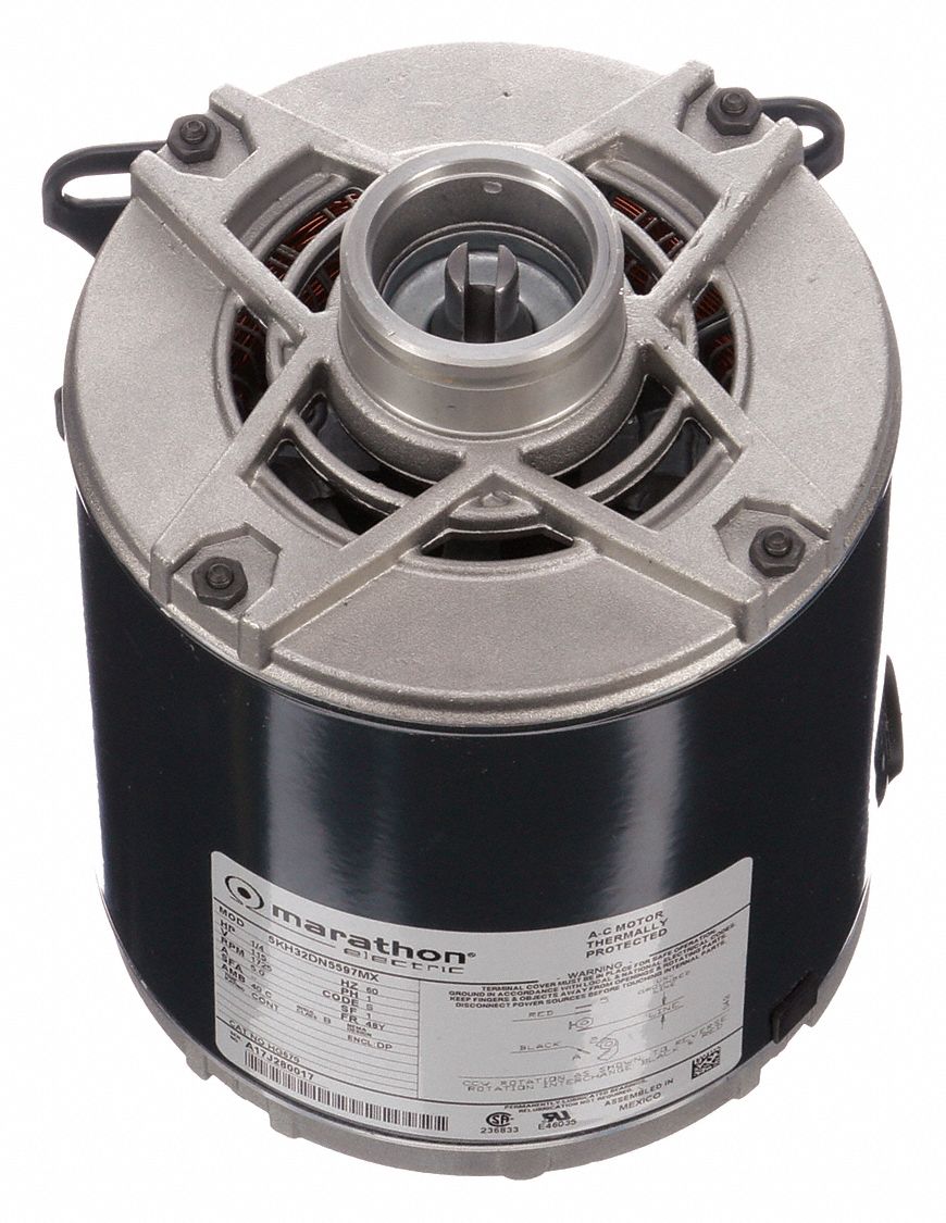 CARBONATOR PUMP MOTOR, RIGID BASE MOUNTING, 1/4 HP, 1,725 NAMEPLATE RPM, 115 V AC