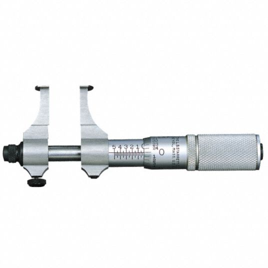 STARRETT Digital Groove Micrometer Mechanical, 0.5 in to 1.5 in Range