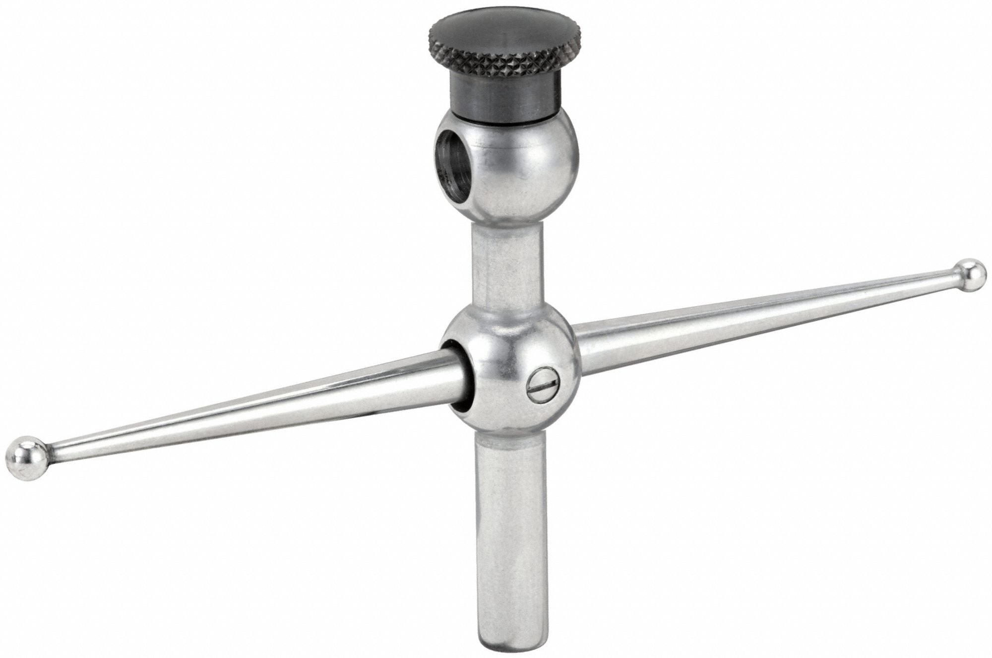 Dial Indicator Hole Attachment: 3 in x 1 in x 3 in Size, For 1/4 in Indicator Stem Size