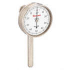 BACK PLUNGER DIAL INDICATOR, 0 TO 0.2 IN RANGE, 0-50-0 DIAL READING, 01 IN GRADUATIONS