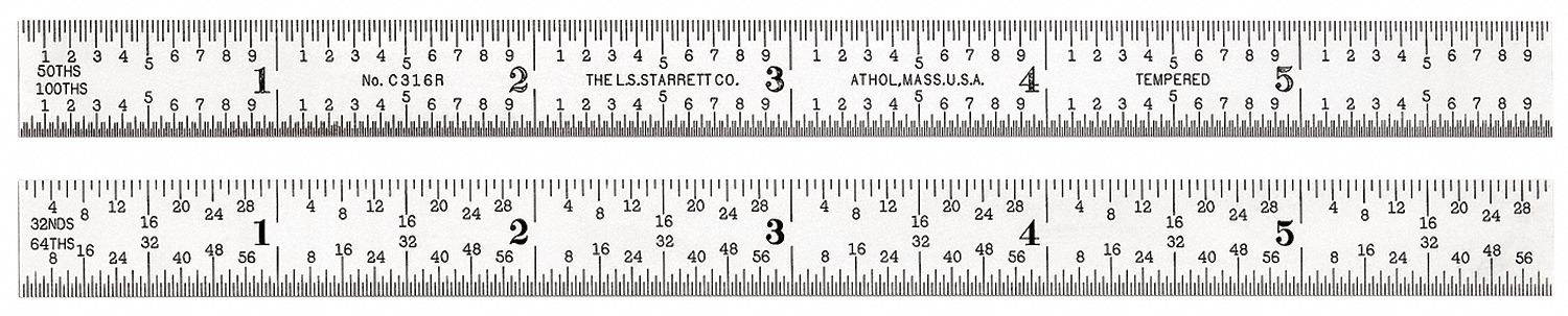 Starrett Ruler C316R-36 