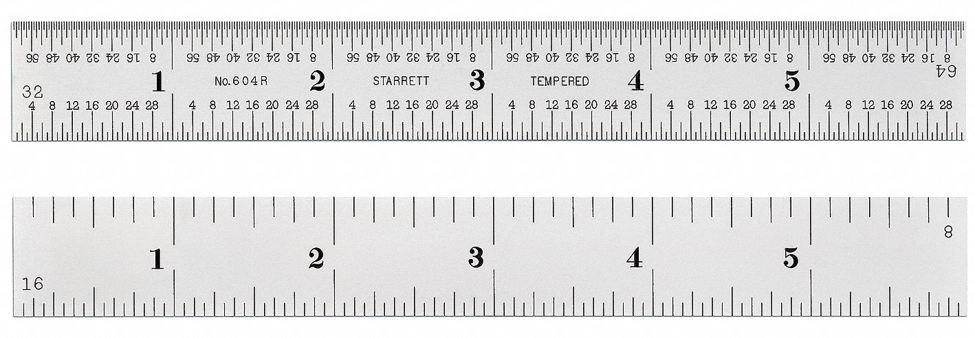 STARRETT Regla de Acero, Construcción Acero Elástico