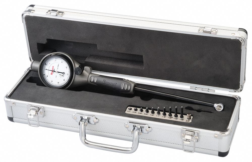 STARRETT Dial Bore Gauge, Operation Type Mechanical, Contact Style