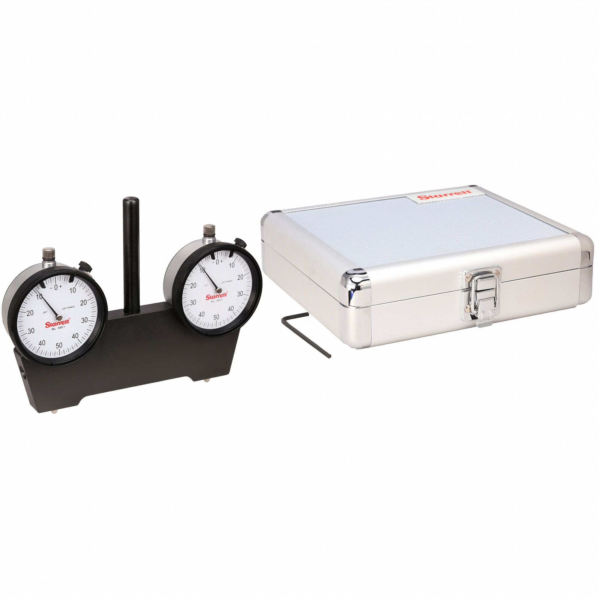 STARRETT Continuous Reading Spindle Square w/Indicators, AGD 2, 2.250