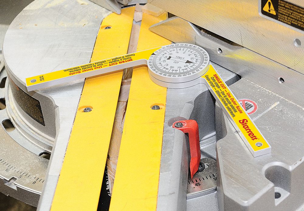 STARRETT ManualReading Miter Protractor 0° to 360° Range, 1