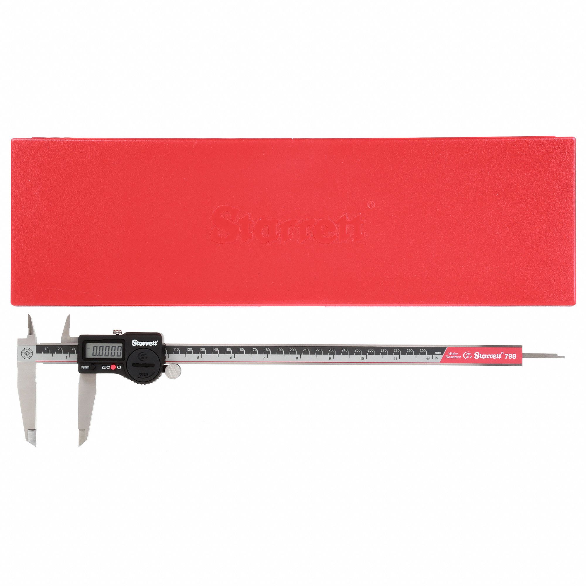 STARRETT 4Way Digital Caliper 0 in to 12 in/0 to 300 mm Range, IP67