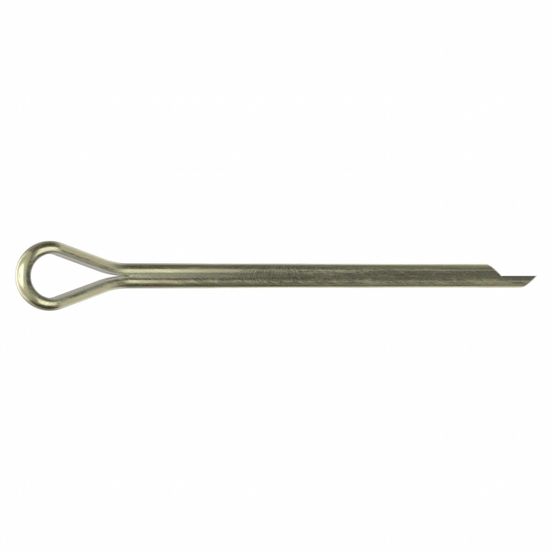 Cotter Pin, 0.25 in dia, 4 in L, PK10: Extended Prong, Inch, 1/4 in Pin Dia, 4 in Shank Lg, 316, 10 PK