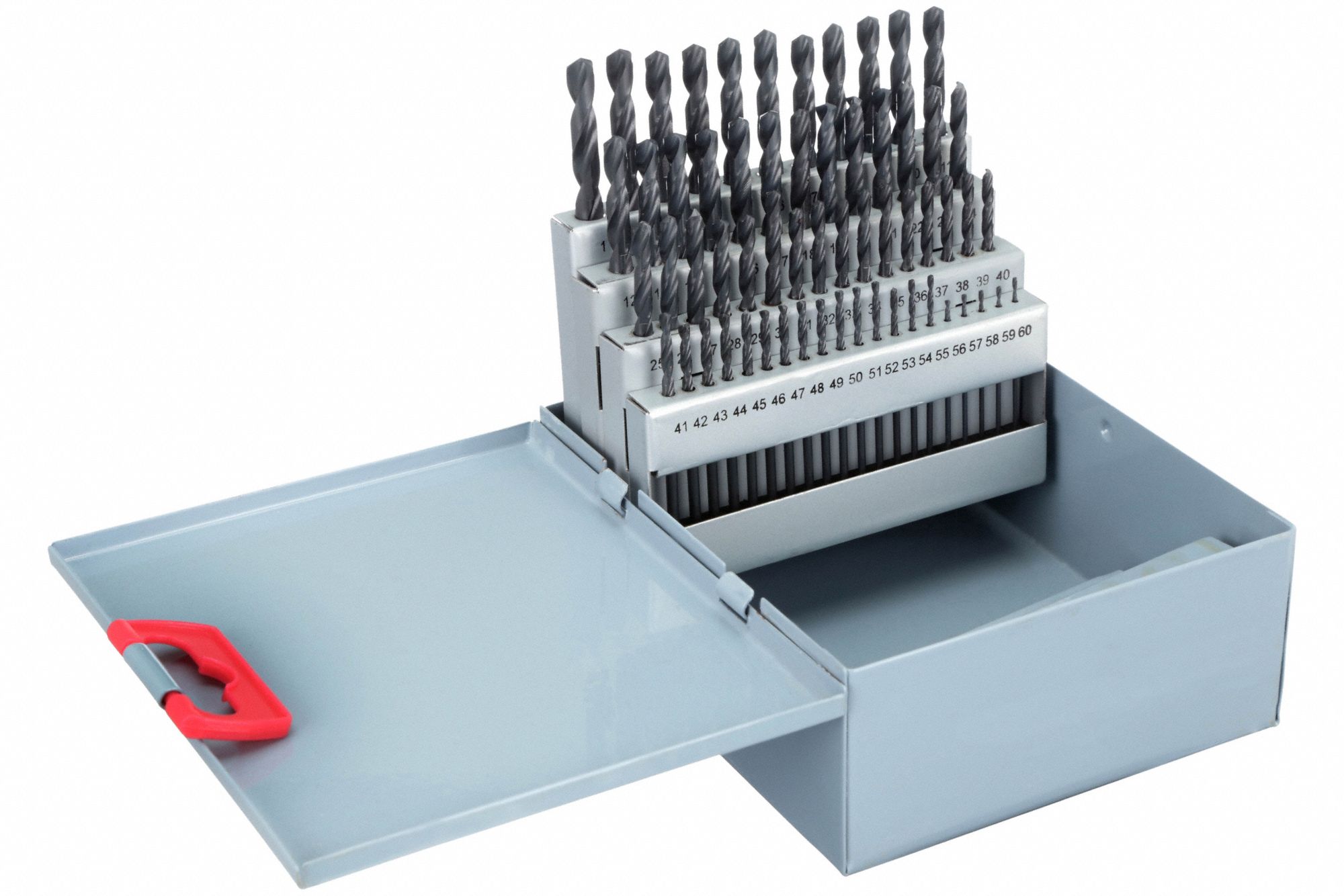 WESTWARD, 60 Pc, 135° Split Point, Screw Machine Drill Bit Set - 5UDP5 ...